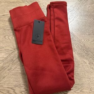 NWT 90 Degree Women's Polar Fleece Lined Legging Size Small Marsala (MSRP$78)